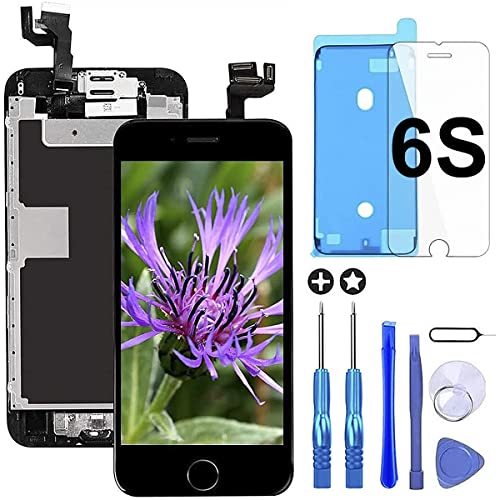 GULEEK Kompatibel mit iPhone 6s Display LCD 4,7" Ersatz Bildschirm Touchscreen Digitizer Display Komplett Ersatz Bildschirm mit Werkzeuge (Schwarz) von GULEEK