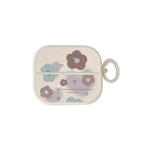GULVQYF Schutzhülle für Samsung Galaxy Buds 3 & Buds 3 Pro, weiche Leder-Kopfhörer-Schutzhülle mit Haken, stoßfeste Ohrhörer-Hülle für Damen, Mädchen, Blumen-Design GULVQYF Schutzhülle für Samsung Galaxy Buds 3 & Buds 3 Pro, weiche Leder-Kopfhörer-Schutzhülle mit Haken, stoßfeste Ohrhörer-Hülle für Damen, Mädchen, Blumen-Design von GULVQYF