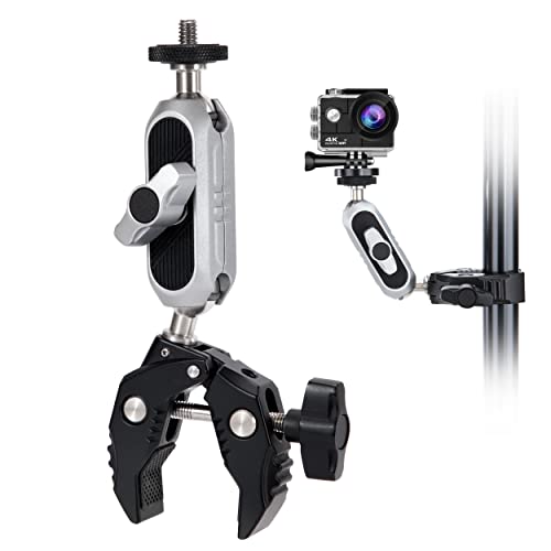 GUNGY Klemme Stativ Magic Arm Klemme mit Super Clamp Klemmstativ mit 360° Kugelkopfarm 1/4 Zoll Standard Gewinde 1/4 Zoll Gewindelöchern für Gopro DSLR Kamera GUNGY Klemme Stativ Magic Arm Klemme mit Super Clamp Klemmstativ mit 360° Kugelkopfarm 1/4 Zoll Standard Gewinde 1/4 Zoll Gewindelöchern für Gopro DSLR Kamera von GUNGY