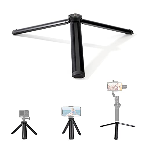 GUNGY Mini Tripod Kamerastativ Handy Stativ aus Aluminiumlegierung mit 1/4 Zoll Schraube für GoPro Smartphone Webcam DSLR Kamera Camcorder Gimbal Schwarz Länge 11cm GUNGY Mini Tripod Kamerastativ Handy Stativ aus Aluminiumlegierung mit 1/4 Zoll Schraube für GoPro Smartphone Webcam DSLR Kamera Camcorder Gimbal Schwarz Länge 11cm von GUNGY