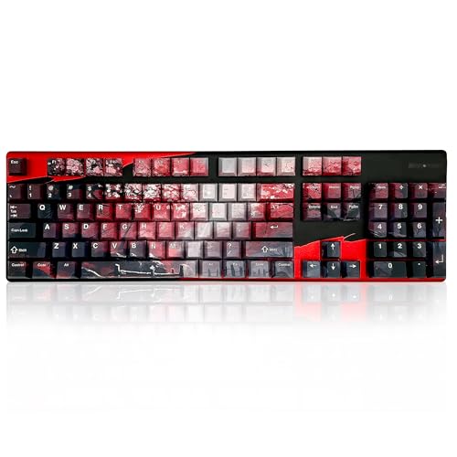 GUNMJO PBT Dye-Sublimation Cherry Blossom Keycaps für Gaming Tastatur mit Cherry MX Switches Mechanische Tastatur, OEM-Profil 61/87/Full 104 Tasten US-Layout GUNMJO PBT Dye-Sublimation Cherry Blossom Keycaps für Gaming Tastatur mit Cherry MX Switches Mechanische Tastatur, OEM-Profil 61/87/Full 104 Tasten US-Layout von GUNMJO