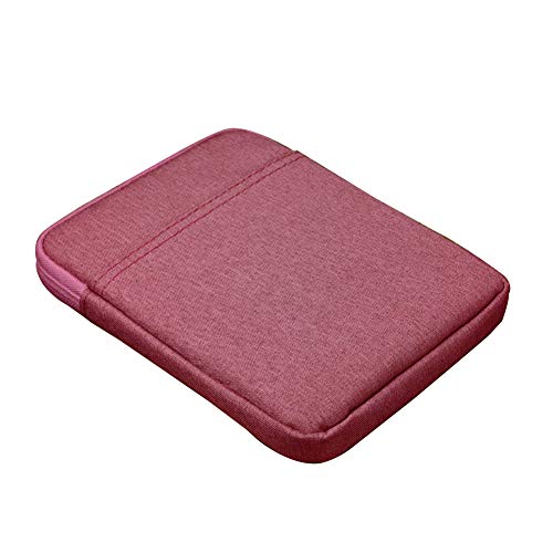 GUOCU 6 Zoll Nylon Sleeve Hülle - Schutzhülle Tasche 6" für eBook Reader/Smartphone/Navi z.B. Kindle Paperwhite, Apple iPhone XS X 8 Plus，Rosenrot,6"(14X18.5X2cm) von GUOCU