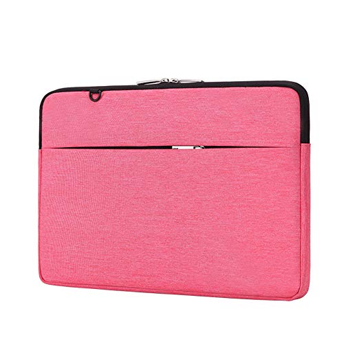 GUOCU Wasserabweisend Neopren Hülle Sleeve Tasche Kompatibel mit 11-15.6 Zoll MacBook Pro, MacBook Air, Notebook Computer Laptophülle Laptoptasche Notebooktasche，Rosa,14"(27X37X2cm) von GUOCU