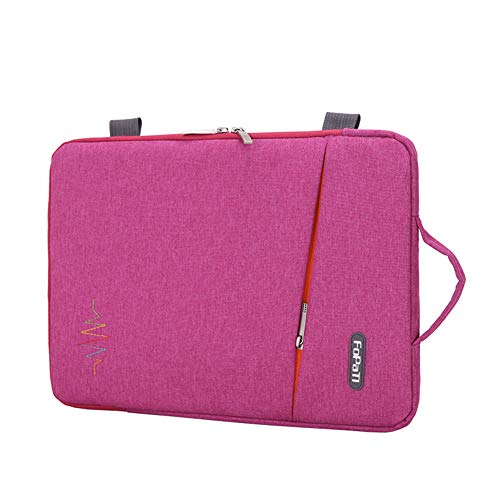 Laptop Sleeve Case Notebook Hülle Schutzhülle Tasche Schutzabdeckung Laptoptasche für HP Stream / 2017 Lenovo ThinkPad X1 Yoga/ThinkPad A475 Laptop，Rot,12"(30.5X22X3cm) von GUOCU