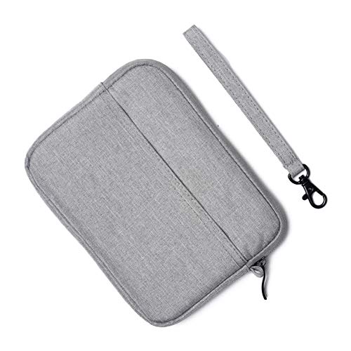 eBook Reader Tasche aus Neopren mit Reißverschluss - Größe 6 Zoll für Tolino eReader Modelle，Hellgrau,6"(14X18.5X2cm) von GUOCU