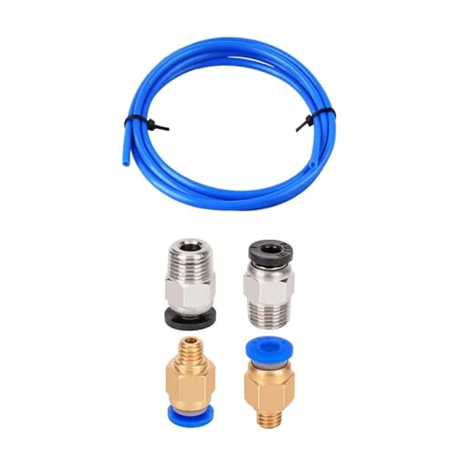 PTFE-Schlauch for 1,75-mm-Filament mit PC4-M6-Anschlüssen, PC4-M10-Pneumatik(Set 1) von GUOFLI