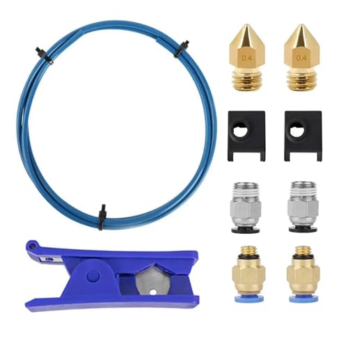 PTFE-Schlauch for 1,75-mm-Filament mit PC4-M6-Anschlüssen, PC4-M10-Pneumatik(Set 3) von GUOFLI