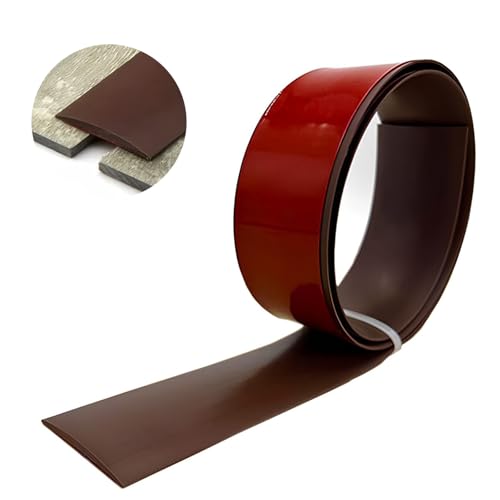 Übergangsprofil Selbstklebend, 4 cm, 5 cm, 7,6 cm Breit, Vinyl Bodenleiste, PVC Fußböden Abdeckleiste, Übergangsschiene Zum Verbinden Von Bodenlücken(Coffee,7.6cm x 100cm) von GUOGLZ