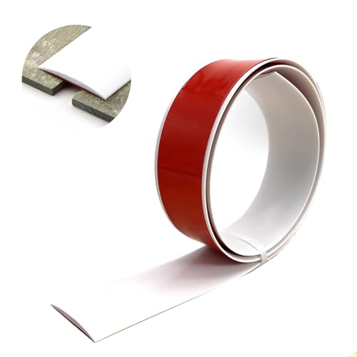 Übergangsprofil Selbstklebend, 4 cm, 5 cm, 7,6 cm Breit, Vinyl Bodenleiste, PVC Fußböden Abdeckleiste, Übergangsschiene Zum Verbinden Von Bodenlücken(White,4cm x 100cm) von GUOGLZ