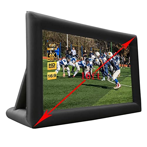 Bildschirmprojektor, 16FT Outdoor-Projektor-Bildschirm-aufblasbares Projektio-Film-Bildschirm for Home-Hinterhof-Party-Spiele-Theaterkino mit Fan,Mehrszenennutzung Bildschirmprojektor, 16FT Outdoor-Projektor-Bildschirm-aufblasbares Projektio-Film-Bildschirm for Home-Hinterhof-Party-Spiele-Theaterkino mit Fan,Mehrszenennutzung von GUOPIN