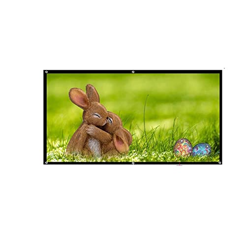 Bildschirmprojektor, 3D-Projektions-Bildschirm 250,300 Zoll 16: 9 3D-Silber-Bildschirm tragbarer Front ohne Rahmen kann Falten Full HD 3D. Beamer,Mehrszenennutzung(120 inch) von GUOPIN