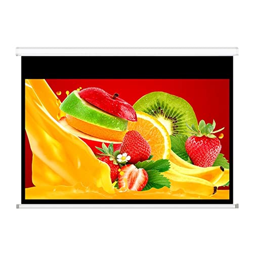 Bildschirmprojektor, HD 4K 100 "16: 9 Elektrischer weißer Glasfaser-Roll-up-Projektor-Bildschirm for 3D LED DLP. Projektor Home Office. HD Projektionsvorhang,Mehrszenennutzung Bildschirmprojektor, HD 4K 100 "16: 9 Elektrischer weißer Glasfaser-Roll-up-Projektor-Bildschirm for 3D LED DLP. Projektor Home Office. HD Projektionsvorhang,Mehrszenennutzung von GUOPIN