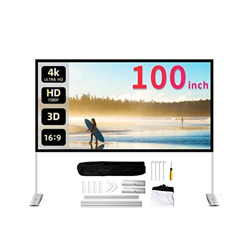 Bildschirmprojektor, Projektor 16: 9 Schutz im Freien tragbarer Faltbarer Bildschirm gerade 100 Zoll KTV Büro innen. 3D HD. Projektionswand,Mehrszenennutzung Bildschirmprojektor, Projektor 16: 9 Schutz im Freien tragbarer Faltbarer Bildschirm gerade 100 Zoll KTV Büro innen. 3D HD. Projektionswand,Mehrszenennutzung von GUOPIN