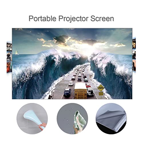 Bildschirmprojektor, Projektor-Bildschirm-Anti-Licht-Reflexionsgewebe-Tuch-Projektionsvorhang for Heimkino,Mehrszenennutzung(133 inch) von GUOPIN