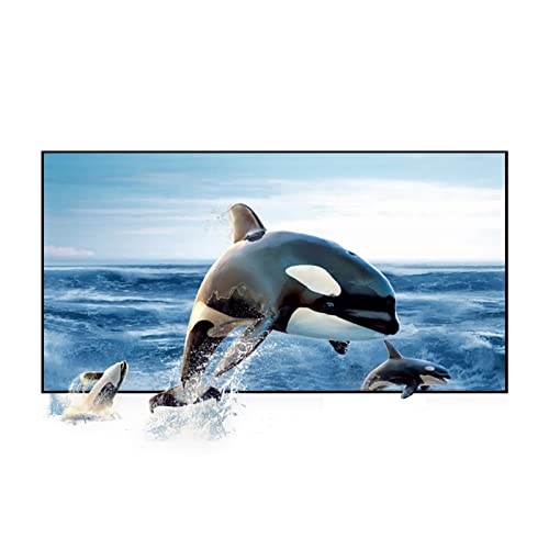 Bildschirmprojektor, Projektor-Leinwand, 72 Zoll, 84 Zoll, 100 Zoll, 120 Zoll, 130 Zoll, reflektierender Stoff, Projektor-Projektionswand, verbessert die Helligkeit,Mehrszenennutzung(30 inch) von GUOPIN