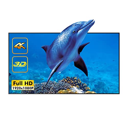 Bildschirmprojektor, Projektorprojektion Tragbare Bildschirm 100inch 120inch 16: 9 Faltbare Vorderseite for Filmspiel Heimkino,Mehrszenennutzung(100 inch) von GUOPIN