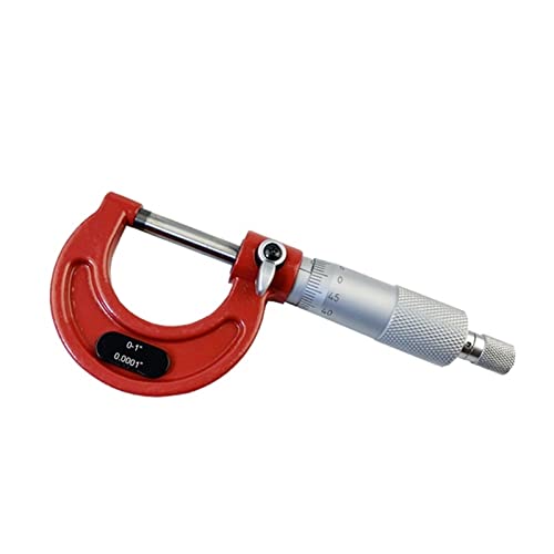 Mikrometer, 0-25/25-50/50-75/75-100 mm 0-1/1-2/2-3/3-4/Zoll 0,0001 "Messdurchmesser Mikrometer-Bremsbehörde mit Minischlüssel(0-1inch) von GUOPIN