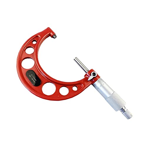 Mikrometer, 0-25/25-50/50-75/75-100 mm 0-1/1-2/2-3/3-4/Zoll 0,0001 "Messdurchmesser Mikrometer-Bremsbehörde mit Minischlüssel(50-75mm) von GUOPIN