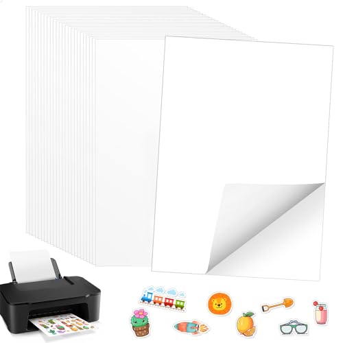 Stickerpapier Papier Zum Bedrucke 30 Blatt Bedruckbare Klebefolie Weiß Papier Selbstklebend 21 x 29,7 cm Für Laserdrucker Tintenstrahldrucker Schnell Trocknen Transparentpapier Stickerpapier Papier Zum Bedrucke 30 Blatt Bedruckbare Klebefolie Weiß Papier Selbstklebend 21 x 29,7 cm Für Laserdrucker Tintenstrahldrucker Schnell Trocknen Transparentpapier von GUOSIYAO