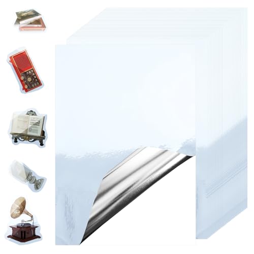 Stickerpapier Papier Zum Bedrucke 30Stk A4 Wasserdicht Bedruckbare Klebefolie Silber holografische Vinyl Sticker Papier Selbstklebend Für Laserdrucker Tintenstrahldrucker Schnell Trocknen 21x29,7cm Stickerpapier Papier Zum Bedrucke 30Stk A4 Wasserdicht Bedruckbare Klebefolie Silber holografische Vinyl Sticker Papier Selbstklebend Für Laserdrucker Tintenstrahldrucker Schnell Trocknen 21x29,7cm von GUOSIYAO