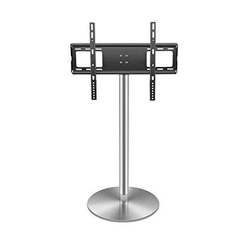 Universal TV Stand TV Stand Floor TV Stand Mount Universal TV Stand with Round Stainless Steel Base Swivel TV Stand Base Height Adjustable TV Stand for 37 to 75 Inch TVs Monitor Desk Mount von GUOWENHA