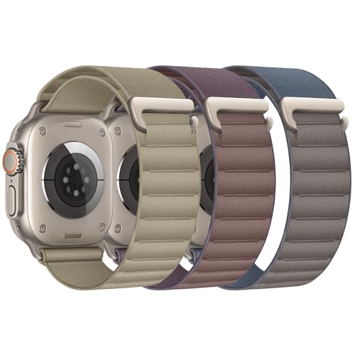 3 Stück Alpine Loop Kompatibel mit Apple Watch Armband 40mm 42mm 38mm 41mm für Damen Herren, Sport Loop Nylon Sportarmband mit C-Haken für iWatch Ultra 2 SE Series 10 9 8 7 6 5 4 3 2 1 3 Stück Alpine Loop Kompatibel mit Apple Watch Armband 40mm 42mm 38mm 41mm für Damen Herren, Sport Loop Nylon Sportarmband mit C-Haken für iWatch Ultra 2 SE Series 10 9 8 7 6 5 4 3 2 1 von GURINA