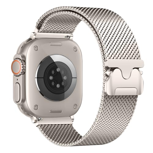 Metall Armband Kompatibel mit Apple Watch Armband 45mm 44mm 46mm 49mm 42mm für Damen Herren, Edelstahl Sport Loop Magnetisch Armbänder für iWatch Ultra 2 SE Series 10 9 8 7 6 5 4 3 2 1 Metall Armband Kompatibel mit Apple Watch Armband 45mm 44mm 46mm 49mm 42mm für Damen Herren, Edelstahl Sport Loop Magnetisch Armbänder für iWatch Ultra 2 SE Series 10 9 8 7 6 5 4 3 2 1 von GURINA