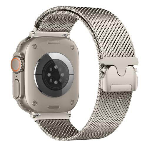 Metall Armband Kompatibel mit Apple Watch Armband 45mm 44mm 46mm 49mm 42mm für Damen Herren, Edelstahl Sport Loop Magnetisch Armbänder für iWatch Ultra 2 SE Series 10 9 8 7 6 5 4 3 2 1 Metall Armband Kompatibel mit Apple Watch Armband 45mm 44mm 46mm 49mm 42mm für Damen Herren, Edelstahl Sport Loop Magnetisch Armbänder für iWatch Ultra 2 SE Series 10 9 8 7 6 5 4 3 2 1 von GURINA