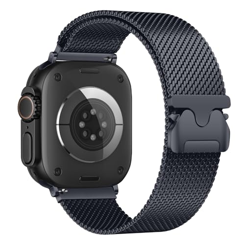 Metall Armband Kompatibel mit Apple Watch Armband 45mm 44mm 46mm 49mm 42mm für Damen Herren, Edelstahl Sport Loop Magnetisch Armbänder für iWatch Ultra 2 SE Series 10 9 8 7 6 5 4 3 2 1 Metall Armband Kompatibel mit Apple Watch Armband 45mm 44mm 46mm 49mm 42mm für Damen Herren, Edelstahl Sport Loop Magnetisch Armbänder für iWatch Ultra 2 SE Series 10 9 8 7 6 5 4 3 2 1 von GURINA