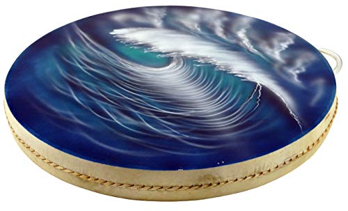 GURU SHOP Wave Drum, Wellentrommel, Percussion Rhythmus Klang Instrumente - Blau/türkis, 4x40x40 cm, Musikinstrumente von GURU SHOP