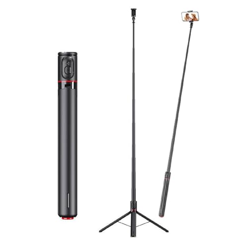 TT01 Extendable Bluetooth Selfie Stick Tripod, Automatisches Selfie Stick Handy Stativ, Auto-Open Handystativhalter mit Magnetischer Fernbedienung, für Vlog, Live-Stream, Videoaufzeichnung TT01 Extendable Bluetooth Selfie Stick Tripod, Automatisches Selfie Stick Handy Stativ, Auto-Open Handystativhalter mit Magnetischer Fernbedienung, für Vlog, Live-Stream, Videoaufzeichnung von GUSHE
