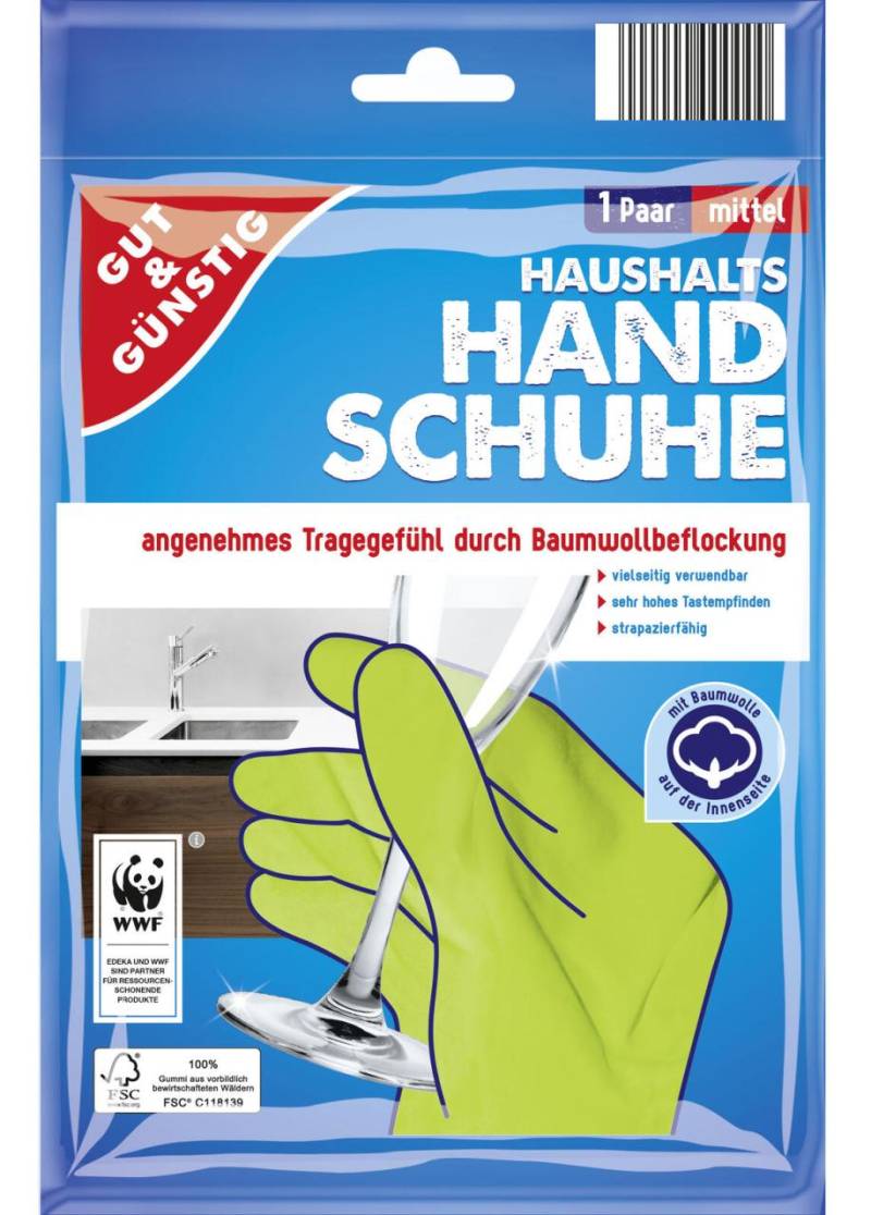 GUT&GÜNSTIG Einmalhandschuhe M grün von GUT&GÜNSTIG