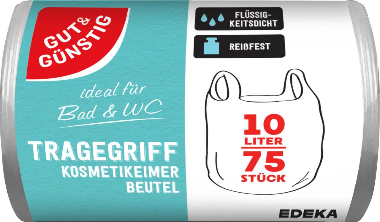 GUT&GÜNSTIG Müllbeutel G&G Kosmetikei.beutel 10l 75ST 10,0 l transparent von GUT&GÜNSTIG