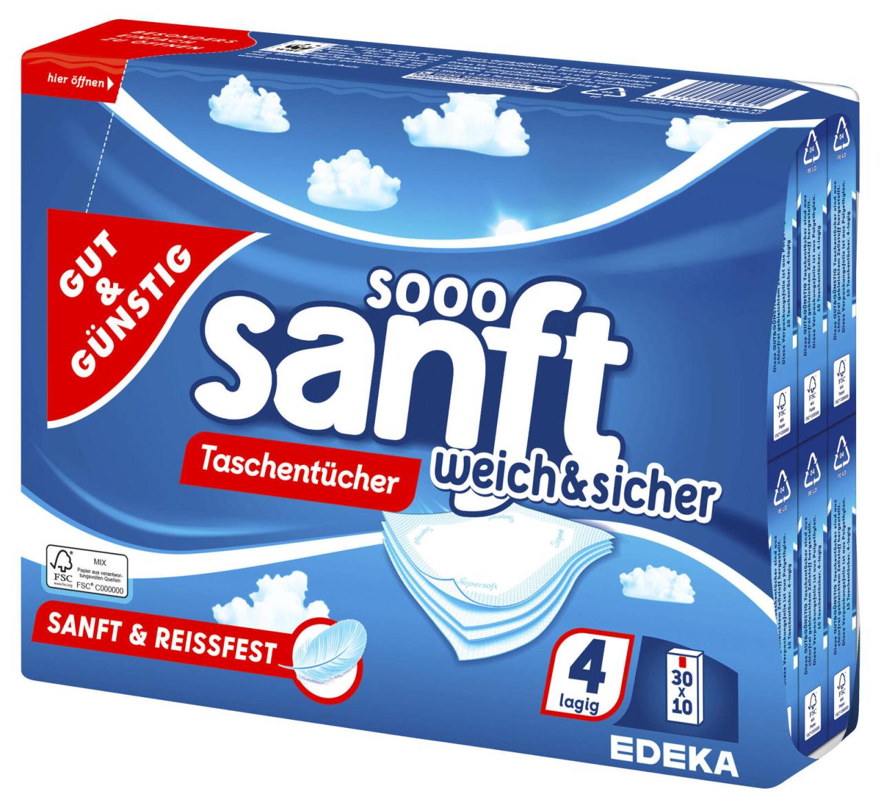 GUT&GÜNSTIG Taschentücher 4-lagig GUT&GÜNSTIG Taschentücher 4-lagig von GUT&GÜNSTIG