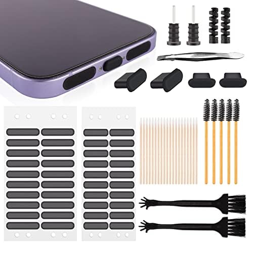 GUUFOO 106 Stück Handy Reinigungsset Staub-Kit Universal Handy Staubschutz Net Stickers und Staubschutzstecker Multifunktionaler Elektronisches Produkt Reinigungsset von GUUFOO