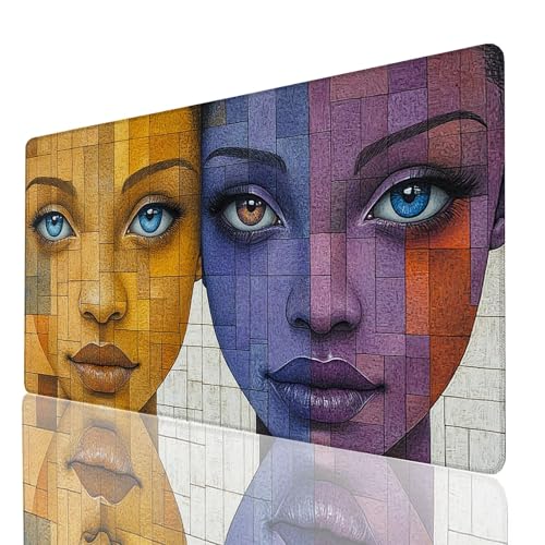 Mauspad Frau, Gaming Mauspad XXL 60x30x0.3cm, Großes Schreibtischunterlage Afrikanische Frau, Mousepad Rutschfeste Wasserdichte Verbessert Geschwindigkeit und Präzision, Büro Gaming Tisch Deko GYL8243 Mauspad Frau, Gaming Mauspad XXL 60x30x0.3cm, Großes Schreibtischunterlage Afrikanische Frau, Mousepad Rutschfeste Wasserdichte Verbessert Geschwindigkeit und Präzision, Büro Gaming Tisch Deko GYL8243 von GUUOYUAL