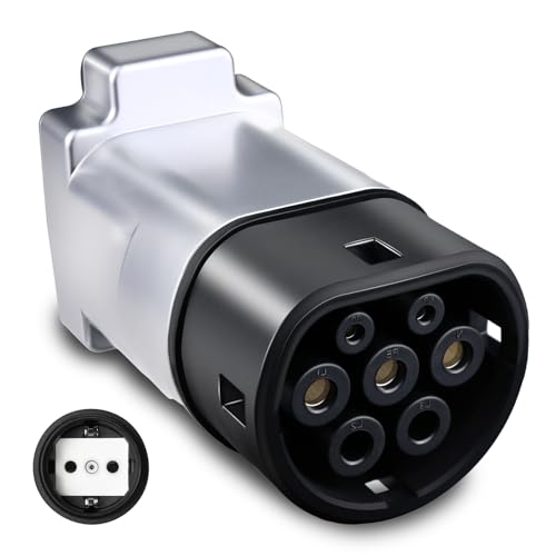 GUWIEYG V2L Adapter Kompatibel mit Kia/Hy-ndai/KGM(Alle in Korea hergestellten Elektrofahrzeuge), 16A 220V Fahrzeug zu Ladeadapter, Typ2 zu Schuko V2L Adapter von GUWIEYG