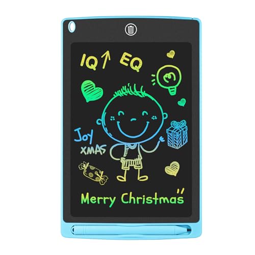 GUYUCOM LCD Schreibtablett Kinder 8,5 Zoll, Spielzeug ab 3 4 5 6 7 8 Jahre, Schreibtafel Elektronisch als Lernspielzeug Maltafel für Kinder(Blau) von GUYUCOM