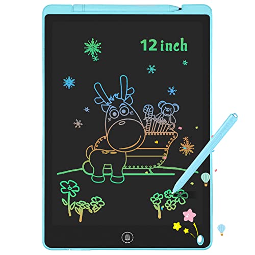 LCD Zaubertafel 12 Zoll, LCD Schreibtafel Kinder, Bunte Schreibtablett Zeichenbrett Maltafel, Verbessertes Schreibtafel Elektronisch, Großartige Spielzeug für Geschenk Junge 2 3 4 5 6 7 Jahre LCD Zaubertafel 12 Zoll, LCD Schreibtafel Kinder, Bunte Schreibtablett Zeichenbrett Maltafel, Verbessertes Schreibtafel Elektronisch, Großartige Spielzeug für Geschenk Junge 2 3 4 5 6 7 Jahre von GUYUCOM