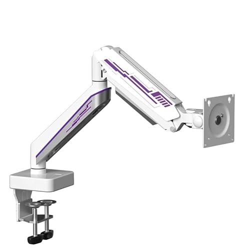 GUZHIKU Robuster Monitorarm für Ultraweitbildschirme bis zu 124,5 cm (49 Zoll), 20 kg, Gasfeder-Schreibtischhalterung, Premium, voll verstellbar mit C-Klemme, Ösenbasis, VESA 75 x 75/100 x 100 mm, E9W von GUZHIKU