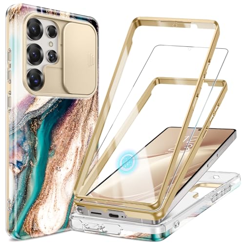 GVIEWIN Kompatibel mit Samsung Galaxy S25 Ultra Hülle mit Schieben Kamera Abdeckung+Vordere Abdeckung, Treibsand/Braun GVIEWIN Kompatibel mit Samsung Galaxy S25 Ultra Hülle mit Schieben Kamera Abdeckung+Vordere Abdeckung, Treibsand/Braun von GVIEWIN