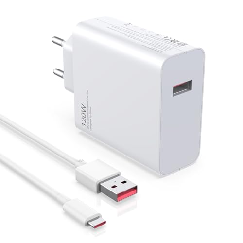 120W USB Ladegerät Ladekabel für Xiaomi 15 14T pro Ultra 13T 12T 11T, Redmi Note 14 13 12 Pro+ 5G, Netzteil Turbo Hyper Charge Schnellladegerät Adapter mit 6A USB C Kabel 1M für Poco X7Pro F7 Ultra F6 120W USB Ladegerät Ladekabel für Xiaomi 15 14T pro Ultra 13T 12T 11T, Redmi Note 14 13 12 Pro+ 5G, Netzteil Turbo Hyper Charge Schnellladegerät Adapter mit 6A USB C Kabel 1M für Poco X7Pro F7 Ultra F6 von GVKRLXZ