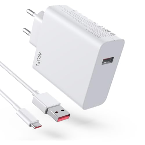 120W USB Ladegerät für Xiaomi 15 14T Pro 13T 13 Ultra 12TPro Redmi Note 14 13 12 Pro+5G, USB Netzteil Turbo Hyper Charge Schnellladegerät mit 6A Typ C Ladekabel 1M für Poco X7Pro F7 Ultra F6 Pad 7 120W USB Ladegerät für Xiaomi 15 14T Pro 13T 13 Ultra 12TPro Redmi Note 14 13 12 Pro+5G, USB Netzteil Turbo Hyper Charge Schnellladegerät mit 6A Typ C Ladekabel 1M für Poco X7Pro F7 Ultra F6 Pad 7 von GVKRLXZ