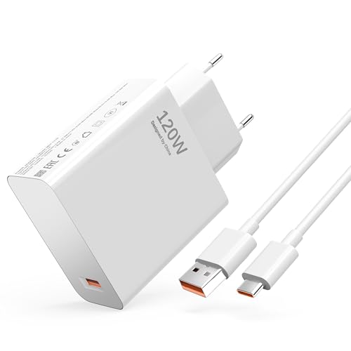 120W USB Ladegerät für Xiaomi 15 Ultra 14T 13T 12T 11T Pro,Redmi Note 14 5G 13 12 Pro+5G, Netzteil Turbo Hyper Charge Schnellladegerät mit 6A 1,5M Pad 6S Poco F6 Poco X7 Poco F4 GT Ladekabel 120W USB Ladegerät für Xiaomi 15 Ultra 14T 13T 12T 11T Pro,Redmi Note 14 5G 13 12 Pro+5G, Netzteil Turbo Hyper Charge Schnellladegerät mit 6A 1,5M Pad 6S Poco F6 Poco X7 Poco F4 GT Ladekabel von GVKRLXZ