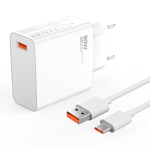 90W USB C Ladegerät Ladekabel für Xiaomi 15 Ultra 14T 14 Ultra 13T 12Pro, Redmi Note 14 Pro 13 12 Poco X6 X7 F7 Pad 7 Pro X5 M6 F6 GT Schnellladegerät mit 6A Typ C Ladekabel 1M Turbo Hyper Netzteil 90W USB C Ladegerät Ladekabel für Xiaomi 15 Ultra 14T 14 Ultra 13T 12Pro, Redmi Note 14 Pro 13 12 Poco X6 X7 F7 Pad 7 Pro X5 M6 F6 GT Schnellladegerät mit 6A Typ C Ladekabel 1M Turbo Hyper Netzteil von GVKRLXZ