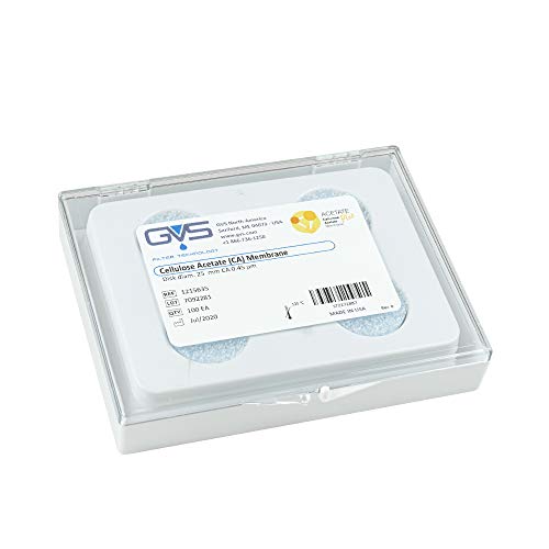 GVS Filter Technology, Filter Disc, CA Membran, 0.45µm, 25mm Durchmesser, 100/pk GVS Filter Technology, Filter Disc, CA Membran, 0.45µm, 25mm Durchmesser, 100/pk von GVS