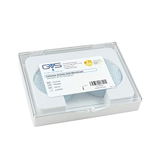 GVS Filter Technology, Filter Disc, CA Membran, 0.45µm, 47mm Durchmesser, 100/pk von GVS