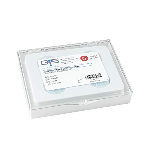GVS Filter Technology, Filter Disc, PES Membran, 0.45µm, 25mm, 100/pk von GVS