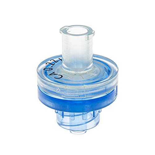 GVS Filter Technology, Spritzenfilter, ABLUO, 13mm, CA Membran, 0.22µm, Acrylic Gehäuse, Blue Color, 100/pk von GVS