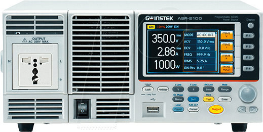 ASR-2100 UN OPT1 - Labornetzgerät, 0 - 500 V, 0 - 40 A, programmierbar, GPIB, AC/DC von GW-INSTEK